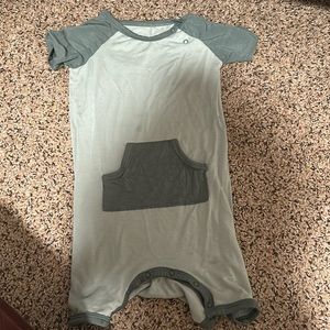 Kyte Baby Short-all in Sage & Pine